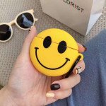 Wholesale Cute Design Cartoon Silicone Cover Skin for Airpod (1 / 2) Charging Case (Emoji Classic Happy Face)